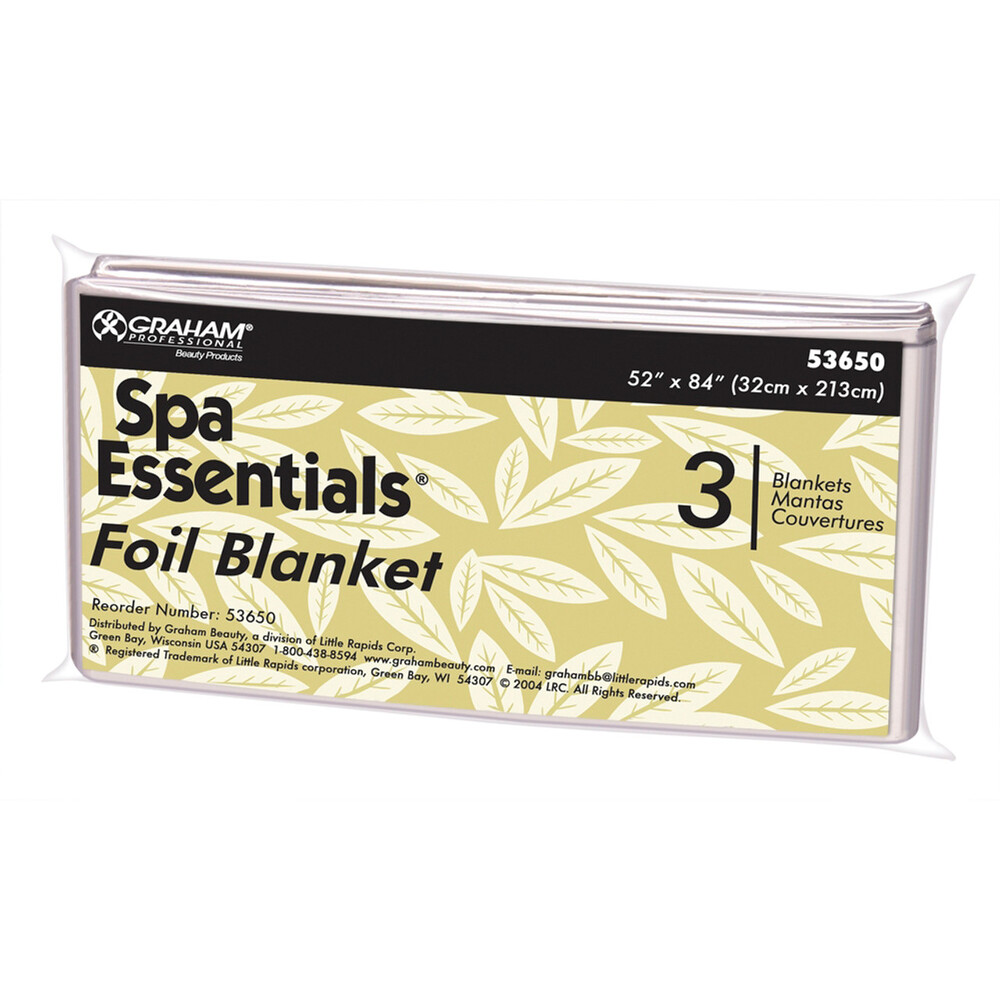 33-553650 SPA ESSENTIAL MYLAR FOIL BLANKET 52" X 84" 3/BAG